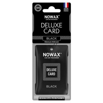 Ароматизатор целюлозний 6 г Delux Card Black - - NOWAX NX07733