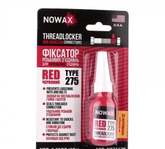 Фиксатор резьбы THREADLOCKER RED 10г - NOWAX NX21129