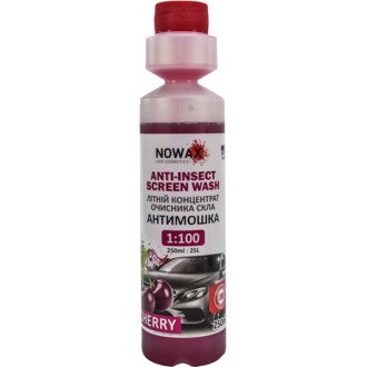 Концентрат омивача літній Anti-Insect Sreen Wash Cherry, 0,25л - NOWAX NX25225 (фото 1)