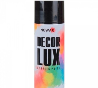 Краска Decor Lux черная глянцевая 450мл - NOWAX NX48010