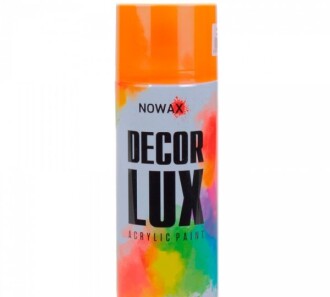 Краска Decor Lux оранжевый флуоресцент 450мл - NOWAX NX48047