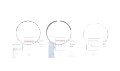 Кільця поршневі BMW 5 (F07/F10/F11)/7 (F01-F04)/X5 (E70) 4.4 08- (89.00mm/STD) (1.5-1.5-2) N63 - NPR 120 007 0044 00