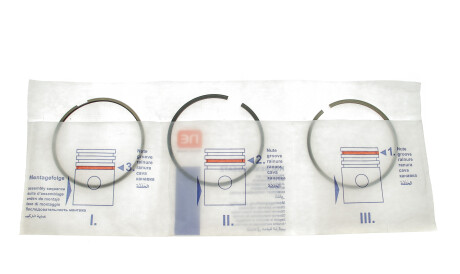 Кольца поршневые Fiat Ducato 1.9D/TD 90- (82.60mm/STD) (2.5-2-3) = 8920660000 - NPR 120 020 0036 00