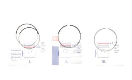 Кольца поршневые Fiat Doblo/Opel Combo 1.4 10- (72.40mm/+0.40) (1.2-2-1) - NPR 120020005520