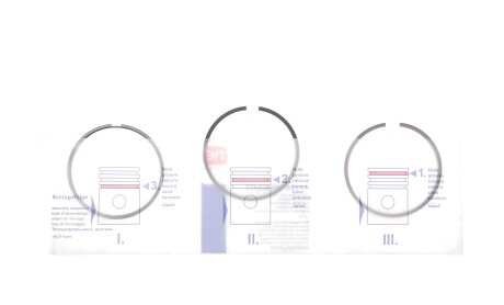 Фото 3 - Кільця поршневі NPR 120 050 0017 21 (120050001721)