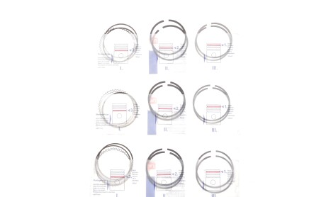 Кольца поршневые Ford Maverick 3.0 V6 01- (89.00mm/STD) (1.2-1.5-2.5) - NPR 121 021 0001 00