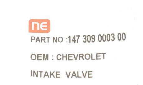 Фото 2 - Клапан впускной NPR 147 309 0003 00 (147309000300)