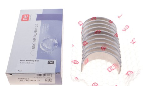 Фото 2 - Вкладиші корінні NPR 180 038 0008 21 (180038000821)