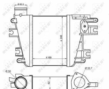 Радіатор інтеркулера - NRF 30384