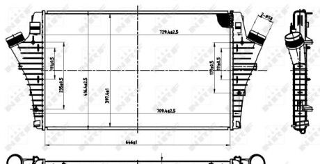 Радіатор інтеркулера - NRF 30475