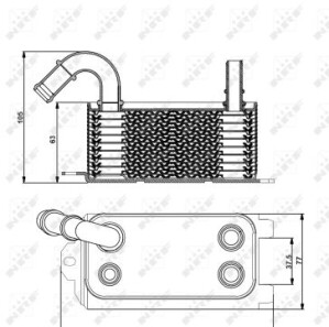 Радіатор оливний - NRF 31192