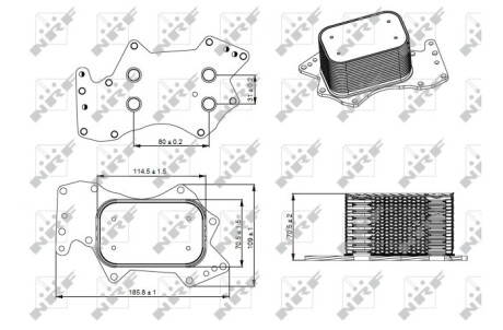 Фото 2 - Масляний радіатор NRF 31273