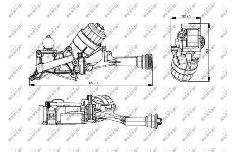 Фото 5 - Масляный радиатор NRF 31349