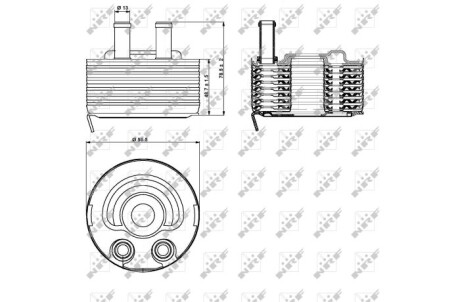 Фото 5 - Масляный радиатор NRF 31353
