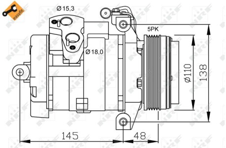 Фото 5 - Компресор кондиціонера NRF 32432