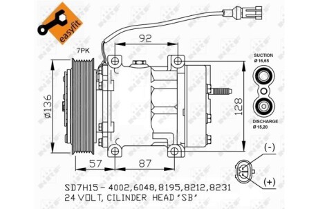 Фото 5 - Компрессор кондиционера NRF 32477