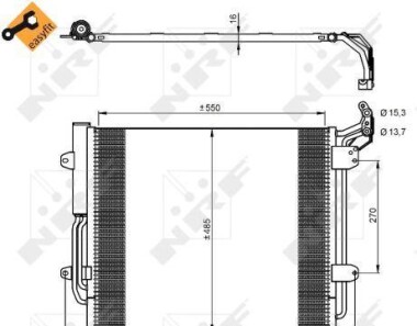 Chodnica klimatyzacji seat - NRF 350054