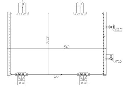 Chlodnica klimatyzacji - (d11R61480, D11R61480A, DA6G61480) NRF 350480