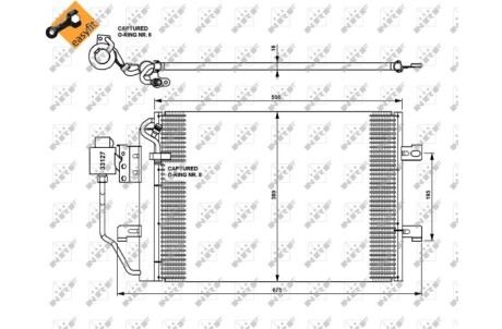 Конденсатор, кондиционер - NRF 35309