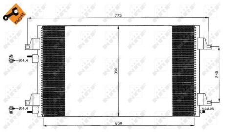 Конденсатор, система кондиціонування повітря EASY FIT - NRF 35447