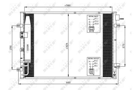 Конденсатор, кондиционер - (976063E001, 976063E000, S976063E00) NRF 35515