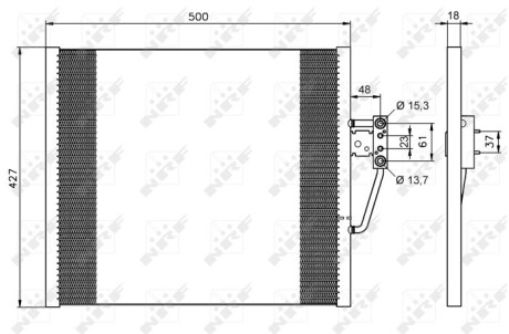 Фото 5 - Радиатор кондиционера NRF 35587