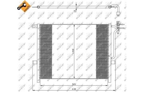 Конденсатор, кондиционер - (64538377614) NRF 35589