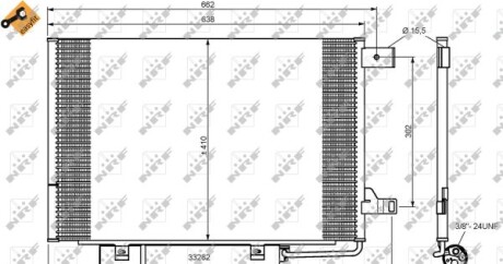 Радіатор кондиціонера - NRF 35759