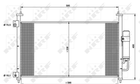 Фото 3 - Радіатор кондиціонера NRF 35763