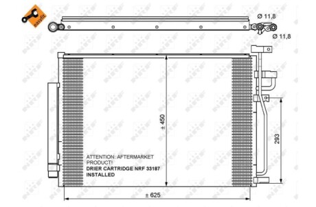 Конденсатор, кондиционер - (4803973) NRF 35775