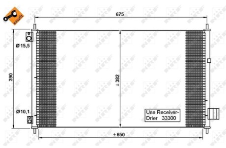 Конденсатор, кондиционер - (80110SEA003, 80110SEA013, 80110SED941) NRF 35780