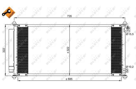 Фото 5 - Радиатор кондиционера NRF 35791