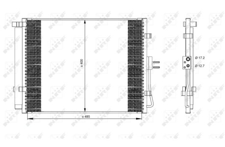 Фото 2 - Радіатор кондиціонера NRF 35984