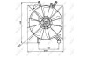 Вентилятор, охлаждение двигателя - (19015PMMA51, 19020PLC003, 19030PAAA01) NRF 47043 (фото 1)
