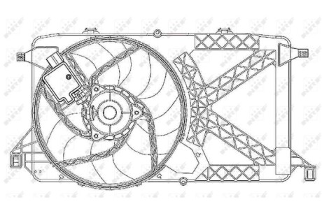 Вентилятор, охлаждение двигателя - NRF 47264