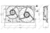 Вентилятор, охлаждение двигателя - (1C0121207F, 1C0959455, 1J0959455M) NRF 47403 (фото 2)