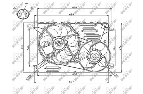 Вентилятор - NRF 47754