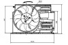 Wentylator ch?odnicy bmw 2 (f45), 2 gran tourer (f46), x1 (f48), x2 (f - (17427617610) NRF 47922 (фото 5)
