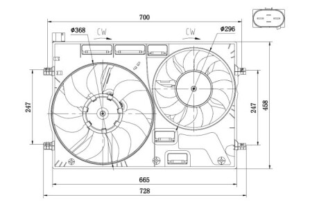 Фото 5 - Вентилятор охолодження двигуна NRF 47928