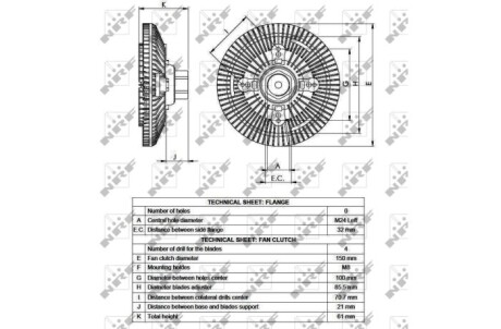 Фото 5 - Вискомуфта вентилятора NRF 49552