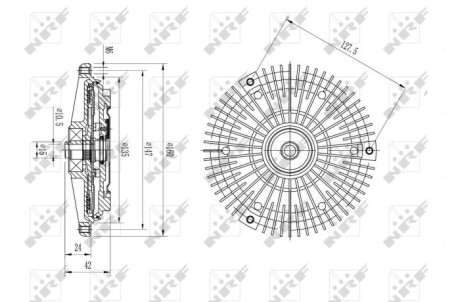 Фото 5 - Віскомуфта вентилятора NRF 49575