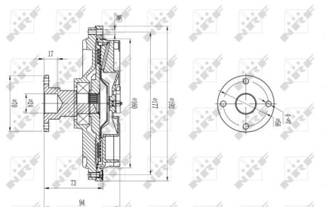 Віскомуфта MITSUBISHI L200 11/2005> - NRF 49591