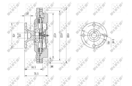 Фото 5 - Віскомуфта вентилятора NRF 49604