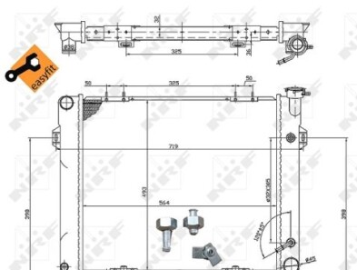 Радіатор - NRF 50202