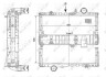 Радіатор двигуна - ((AL64323, AL66766)) NRF 503340 (фото 1)