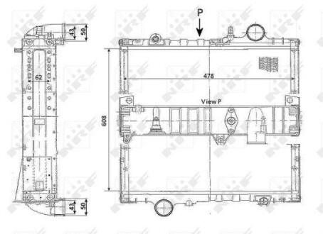 Радіатор двигуна - NRF 503340