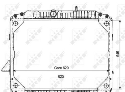 Радиатор, охлаждение двигателя - NRF 503475