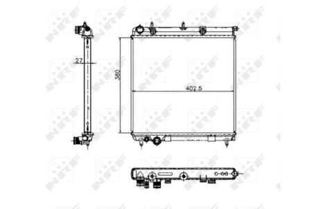 Фото 5 - Радіатор охолодження NRF 50447