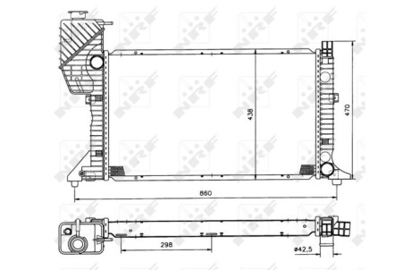 Фото 2 - Радіатор охолодження NRF 50558