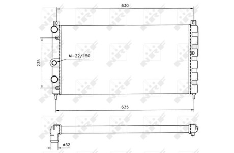 Фото 2 - Радіатор охолодження NRF 50560